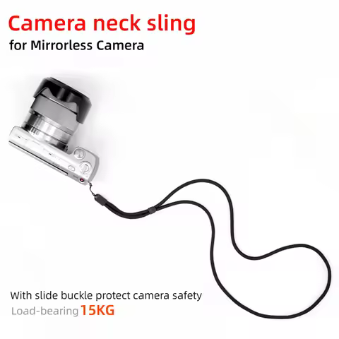 15kg Camera Neck Strap Sling Anti-Fall Rope for Ricoh GR2 GR3 GR3x Sony ZV1 Canon G7X G7X2 DJI Fuji 