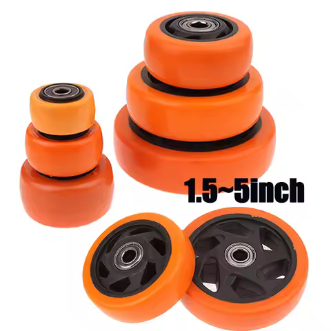 PVC Caster Wheel Double Bearings High Load Capacity Wear Resistance Furniture Wheels Replacement