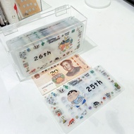 A6 Money Bag Original Crayon Shin-Chan Series/31 Days/52 Weeks/100 Days Money Bag/Scratch Card