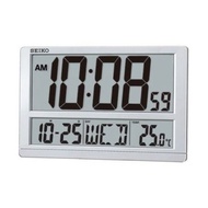 Seiko Digital Wall/Desk Clock QHL080/QHL080S SILVER Classic