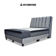 Velvet Bed Frame - Storage Bed - Single, Super Single, Queen &amp; King - Many Colours - Ammia