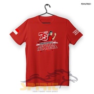 baju kaos 17 agustus hari kemerdekaan indonesia ke-78 distro premium - merah m