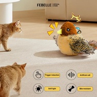 LIVESTAR Interactive Cat Toys Flying Bird Cat Toy Flapping Wings Sparrow Toys Vivid Chirping Simulat