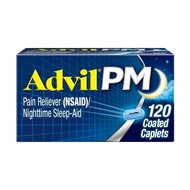 Advil PM Pain Reliever And Nighttime Sleep Aid, Pain Medicine With Ibuprofen For Pain Relief And Dip