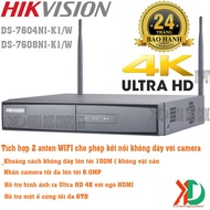 Genuine HIKVISION DS-7604(8)NI-K1/W 4/8 channel 8.0MP wireless IP camera recorder