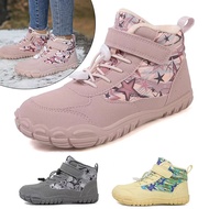 New! Waterproof Kids' Barefoot Snow Boots - Wide Toe, Fur - Lined for Warmth in Cold Weather