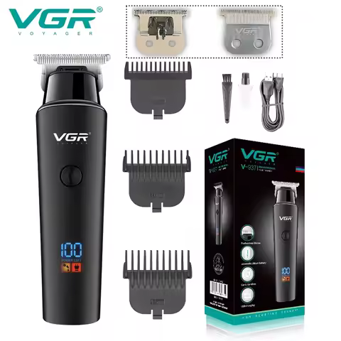 VGR Hair Trimmer Professional Hair Clipper Cordless Hair Cutting Machine Rechargeable Haircut Electr