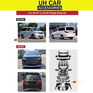 TOYOTA ALPHARD VELLFIRE ANH20 CONVERT TO AH40 BUMPER BODYKIT BONNET FENDER HEADTAIL LAMP SKIRT