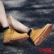 【COD】Ladies Caterpillar Steel Toe Safety Shoes Plain Weave Anti-smashing Waterproof Work Boots aHKY