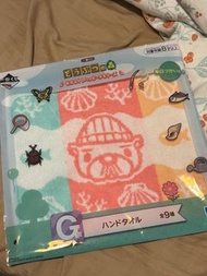動物森友會 Animal Crossing 一番賞 G賞 手巾