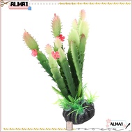 ALMA Simulation Cactus Plant, Plastic Aquatic Style Plastic Cactus Plant, Decoration Artificial Plan