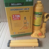 HYDRAULIC JACK/BOTTLE JACK 3 TON 6000 LBS SELLERY 56-803 ORIGINAL AND TRUSTED
