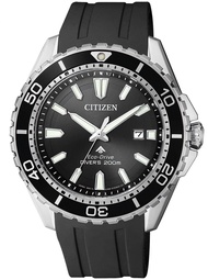 BNIB Citizen Eco-Drive Promaster BN0190-15E Analog Solar Black Rubber Men Watch