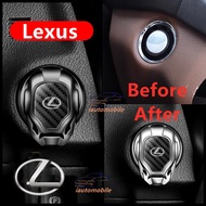 Car Interior Engine Ignition Start Stop Button Protective Cover Decoration Sticker Car Interior Accessories For Lexus logo CT ES IS GS LS LX RX UX NX CT200h es200 es300 is200is250