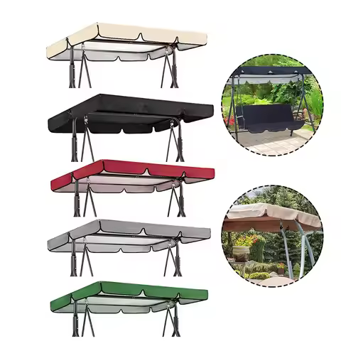 Garden Swing Seat Replacement Canopy Waterproof Swing Top Cover Swing Canopy For Patio Swing Garden 