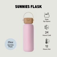 Sunnies Flask 25oz Robo Flask in Sprinkle Water Bottle Stainless Steel Insulated Flask
