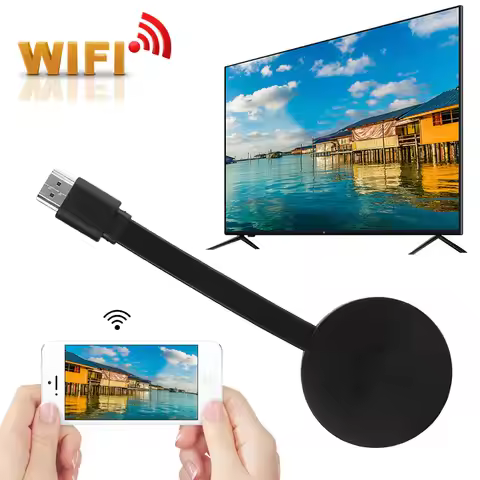 MiraScreen WiFi Display Dongle 1080P - Wireless HDMI Adapter for Smart TV, Android iOS Windows PC La