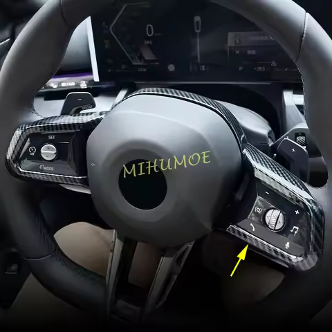 For BMW X3 530i 540i 740i 750i 760i i5 i7 G45 G60 G61 G70 Carbon Fiber Interior Steering Wheel Switc