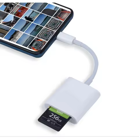 2 In 1 USB C TF SD Card Reader Adapter For iPhone 13 12 11 Pro 3.0 OTG Card Reader Camera Photo Tran