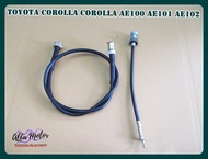 TOYOTA COROLLA AE100 AE101 AE102 AE110 year 1991-1998 SHORT &amp; LONG SPEEDOMETER CABLE SET "GRADE A" #สายไมล์ รถยนต์ โตโยต้า เซ็ทสายสั้น+สายยาว