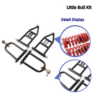 340mm Front Suspension Swingarm Kit Upper/Lower Suspension Shock Swing Arm Assembly with Steering St