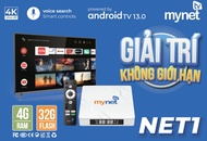Android TVBox Mytv Net Ram 4Gb / 32Gb Hệ Điều Hành Android TV 13 Tặng Kèm Điều Khiển Giọng Nói - New