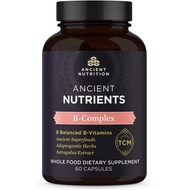 Ancient Nutrition Vitamin B Complex Supplement, 8 Balanced B-Vitamins, Supports Healthy Energy