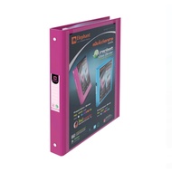 Document Display File 3-Ring 1-Inch Spine 231A4 Pink (With 20 Inserts)