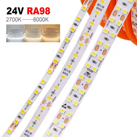 5mm 8mm PCB Led Strip Light RA98 5m 10m 24V 2835 2700K 3000K 3500K 4000K 5000K 6000K 120 240 LEDs 10