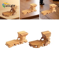 [Cuticate] Wooden Base Decorative Base Creative Artware Holder Buddha Statue Stone Base Figurine Scu