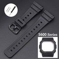 TPU Watch Strap Bezel Set with Logo for Casio G-Shock 5600 DW-5610 GW-B5600 GWX-5600 DW-5735 Student