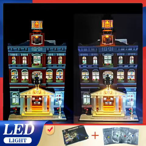 Custom-fit Premium DIY Led Light Kit For Lego 10224 Town Hall (Only Led Light,Without Blocks Model)