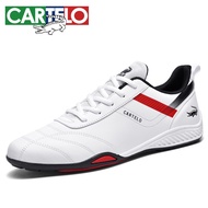 KY/🏅Cartelo Crocodile（CARTELO）British Trend Men's Shoes White Shoes All-Match Wear-Resistant Breathable Soft Bottom Casu