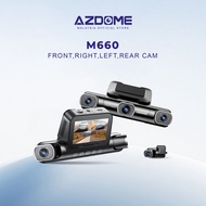 Azdome M660 4K Ultra HD 4-Channel Front & Rear & Left & Right Dash Cam Night Vision App Control Car 