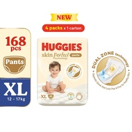 HUGGIES Skin Perfect Pants Diaper XL 42s (4 Packs) - Dual Zone Technology For Healthy Skin