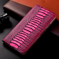 Genuine Leather Phone Case For Samsung Galaxy S21 Ultra S7 S6 Edge S8 S9 S10 S20 Plus Note 20 Ultra 10 Plus 8 Ostrich Cover Case