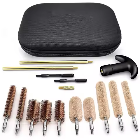 Universal 16 Pcs/set Tactical Gun Handgun Pistol Brass Rod 22LR .22 9mm .40 .357 Caliber Barrel Clea