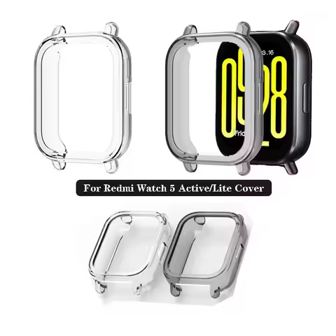Transparent TPU Protector Case Cover for Redmi Watch 5 Active Watch5 Lite Bumper Protective