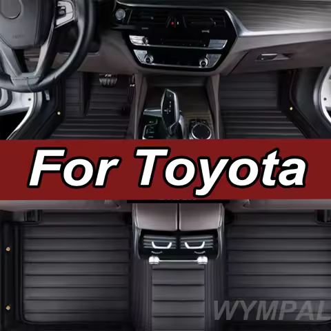 Luxury Car Floor Mats For Toyota Corolla Camry Prado RAV4 Previa Camry Hybrid CHR Hybrid CHR Carpet 