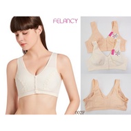 FELANCY Women's Full Cup Underwire Bra Front Opening Thin Foam Size 38C 40C 42C Plain Smooth Underwe