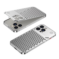 กล่องล็อคโลหะ360 ° สำหรับ iPhone 15 Pro Max 14 12 13 Pro Max Plus เคสกรอบแม่พิมพ์ทำขนมเคสกันกระแทกแบ