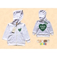 KIDS Human Hope x J Hope BTS Japanese streetwear Human Made Logo Zipper Hoodie Jacket
