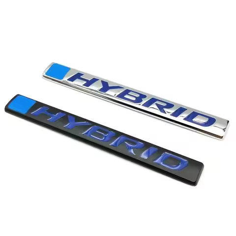 3D Metal Hybrid Logo Car Sticker Rear Trunk Side Fender Emblem Badge Sticker For Honda CRV HRV CIVIC