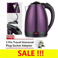 Stainless Steel Electric Automatic Cut Off Jug Kettle 2L