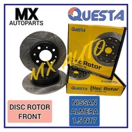 QUESTA NISSAN ALMERA 1.5 N17 SYLPHY G11 SPORT BRAKE DISC ROTOR (FRONT)