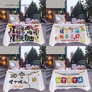 Small Stall Cloth Tablecloth Baking Net Decoration Market Stall Advertising Night Market Sausage Sig