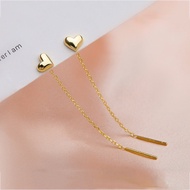18K Gold Earwire Tassel Earrings Simple Fashion Earrings Women's Earrings Gold Earrings