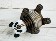 Pinkoi 獨賣商品~熊貓胖打~辦公室冰箱磁鐵~黑白雙色已組裝~