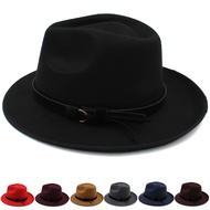 ผู้ชายผู้หญิงปานามาหมวกคลาสสิกย้อนยุค sunhats Fedora หมวกสักหลาดแจ๊สกลางแจ้งท่องเที่ยวปาร์ตี้ถนนสไตล์ขนาดสหรัฐ7 14สหราชอาณาจักร L.