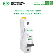 Schneider MCB Acti9 iC60N 1P 16A 10kA Kurva C - A9F74116